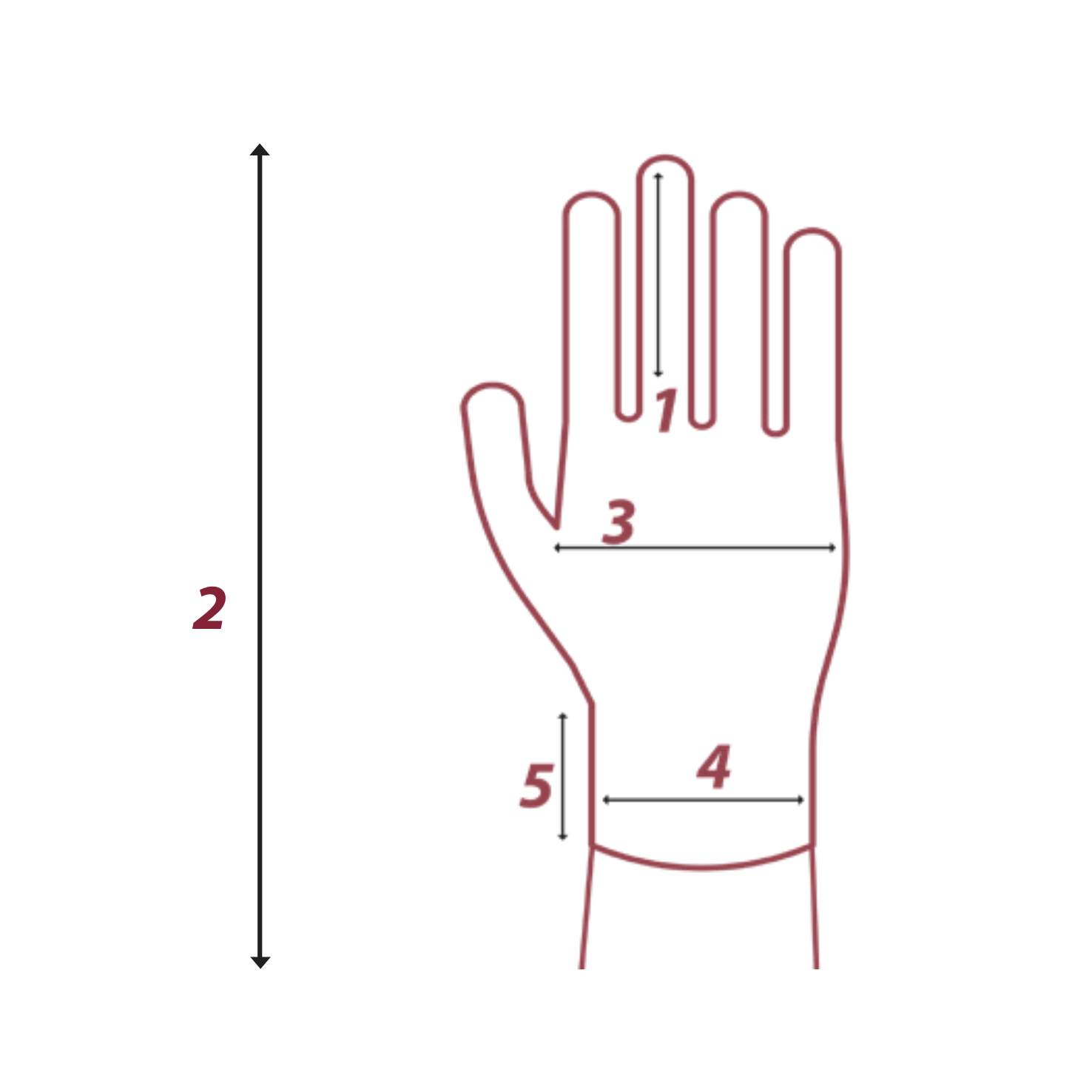 Meetinstructie hand en vinger