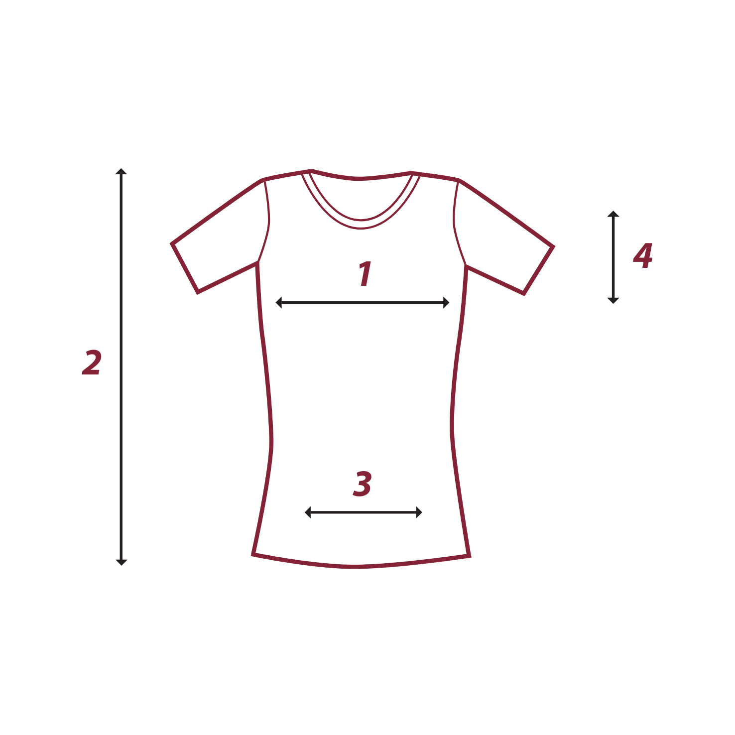 Meetinstructie kort shirt