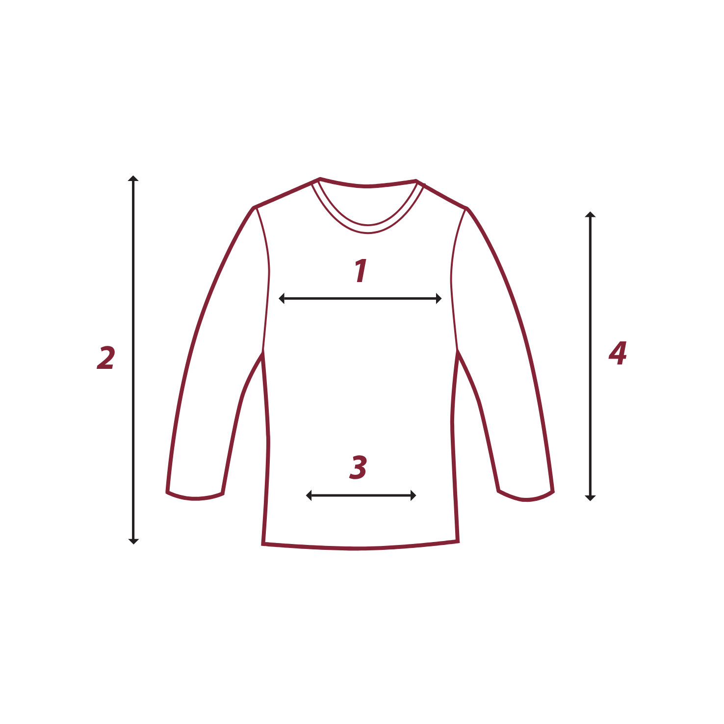 Meetinstructie lang shirt